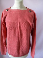 Pull Terre de marins- orange chiné or Taille 40-42 Impeccable