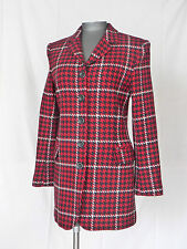 Veste Pied de Coq (ROUGE - Noir - Blanc)  CAROLL  Paris    -  T. 36