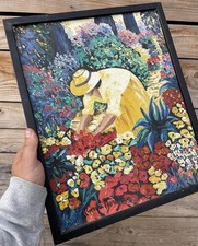 Peinture ancienne fleur - peinture,