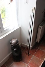 Canne à mouche du XIXème siècle, greenheart, lance wood; housse Pezon et Michel