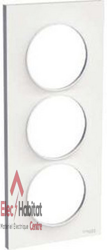 Plaque triple verticale odace - plaque,