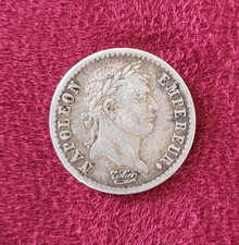 SPLENDIDE MONNAIE ARGENT - NAPOLEON 1ER - DEMI FRANC 1809 A - MEDAILLES PIECES