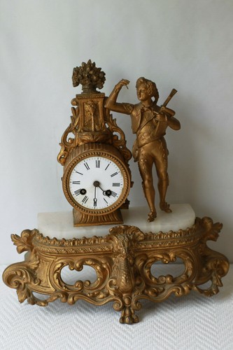 Pendule régule décor de - en,