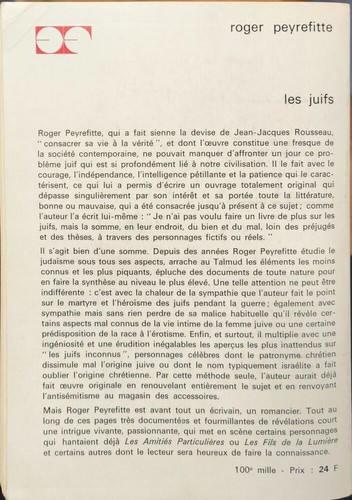 Les juifs roger - juifs,