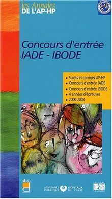 Concours dentrée iade ibode - concours,