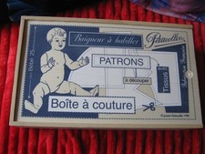 POUPON PETITCOLLIN A HABILLER NEUF EN BOITE EN BOIS AVEC TISSUS ET PATRONS 1996
