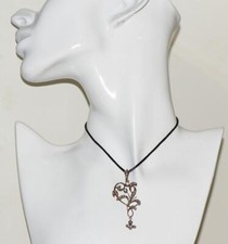 Pendentif Fob Art-Nouveau Antique En Or 14k Et Diamants c1890 Boîte