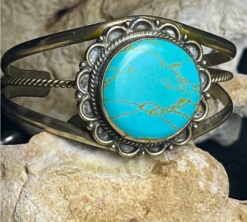 Navajo large blue turquoise - blue,