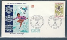 enveloppe 1er jour  patinage