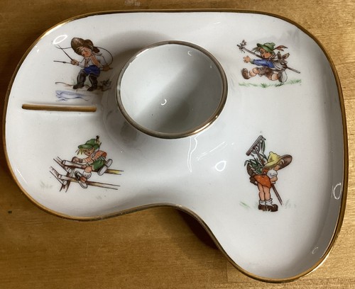 Plat coquetier vintage 1960 - plat,