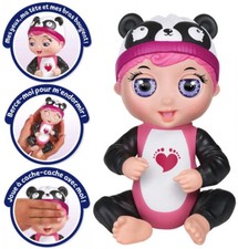 Tiny Toes Mini-poupon Panda interactif 14 cm. Quelques phrases en Allemand.