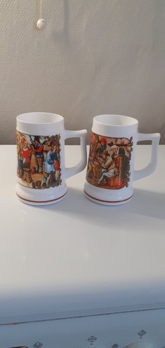 Anciennes chopes bière - 2, à