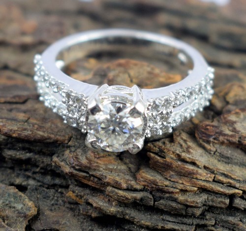 Blanc diamant solitaire - diamant, 1.56