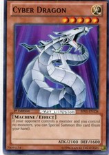 YU-GI-OH CYBER DRAGON 1ST ED STARFOIL NM/MINT BP01-EN138