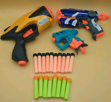 Lot 3 Fusils Pistolets Nerf Dont Un Imitation Et Firestrike Élite, 18 cartouches