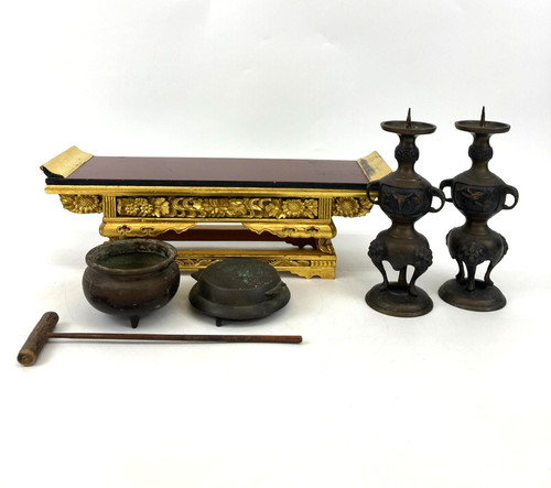 Lot autels bouddhistes - 6,