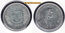 Suisse 5 Francs 1935 B II TTB+ Argent Silver Silber Switzerland Swiss Helvetia