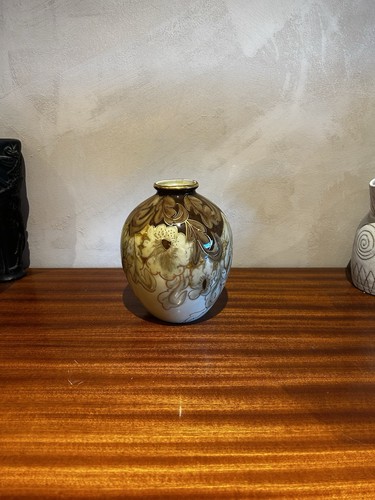 Vase décoré signé tharaud - vase,