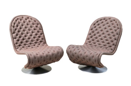 Pair verner panton tufted - verner,