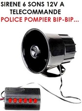 SIRENE ELECTRONIQUE 12V 6 SONS