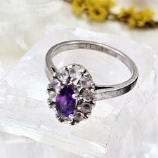 Bague Vintage Pompadour Argent