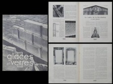 GLACES ET VERRES n°35 1933 HISTOIRE CADRE GLACE, BRIQUE DE VERRE STANDARD