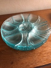 6 grandes assiettes à huitres