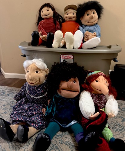 Folkmanis puppets set 6 - puppets, of