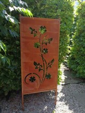 Grille noble paravent fleur Cicek jardin coupe-vent clôture brise-vue rouille