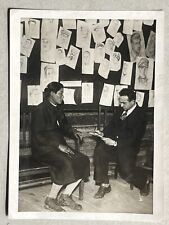 Serge Poliakoff Photo vintage Artiste Peintre Croquis Dessin Portrait