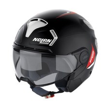 Casque Moto Scooter Jet Demi Jet Nolan N30-4 T Inception 19 Noir Mat Taille M