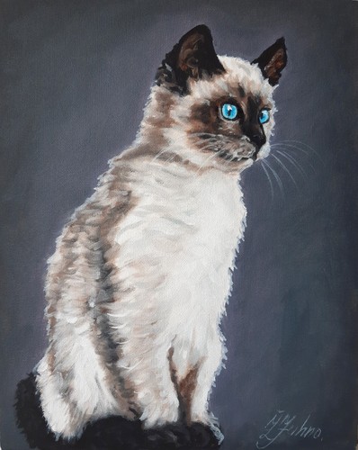 Peinture chat animal art