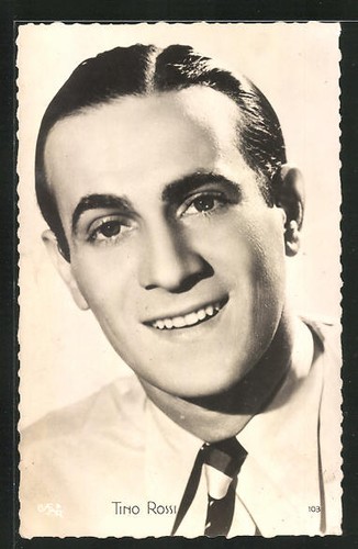 Carte postale acteur tino - de,