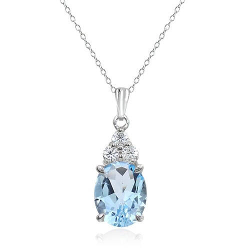 Argent sterling bleu blanc - argent,