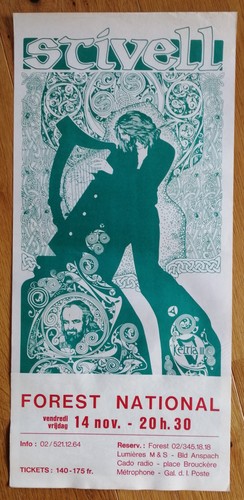 Alan stivell affiche concert - alan,