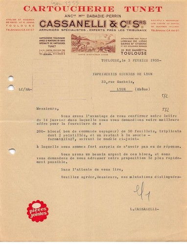 Facture.AM24135.Toulouse.1955