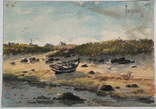 Aquarelle sur papier - , par