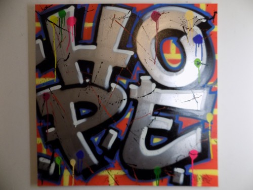 80x80cm hope tableau - hope, tag