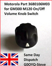 Bouton Interrupteur De Volume On/Off Pour GM300 M120 Motorola Pièce 3680106M03