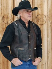 Hommes Noir Cuir de Vachette