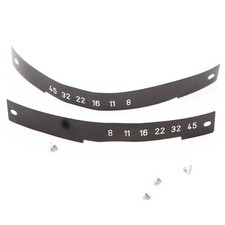 Échelles obturateur Copal 0 / Shutter aperture scales SK Super Angulon 65mm f8