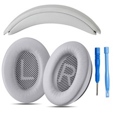 Oreille Tampons Et Serre-Tête Pad Compatible Avec Bose QC35 II Casque -gris
