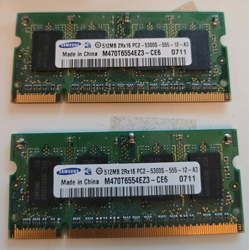 Barrettes mémoire 512mo ram - 2,