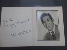 LUIS MARIANO . PHOTO DÉDICACÉE . Cirque Pinder.