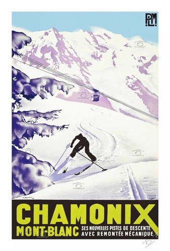 Ski chamonix rf93 poster hq - ski,