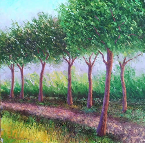 Tableau huile sur toile - ,
