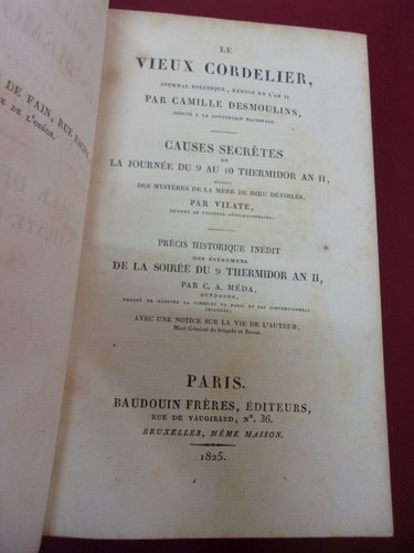 Desmoulins vieux cordelier - desmoulins,