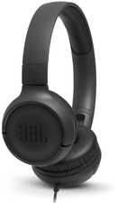 Casque JBL Filaire T500 BLK Câble Plat Anti Noeud  Noir Extra Auriculaire