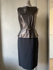 CHRISTIAN DIOR. Robe En Cuir Et Soie. Très Bonne État. 