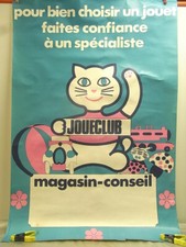 🇫🇷 ANCIENNE RARE AFFICHE PUBLICITAIRE MAGASIN JOUET CLUB PUBLICIS E.P.S.E.R.C